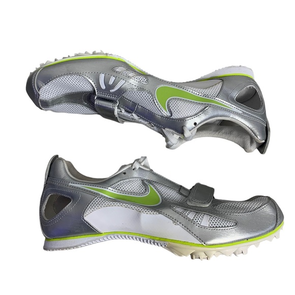 Nike Track & Field W9 Bowerman Series Grey/Lime/White Running Shoes - Picture 3 of 7